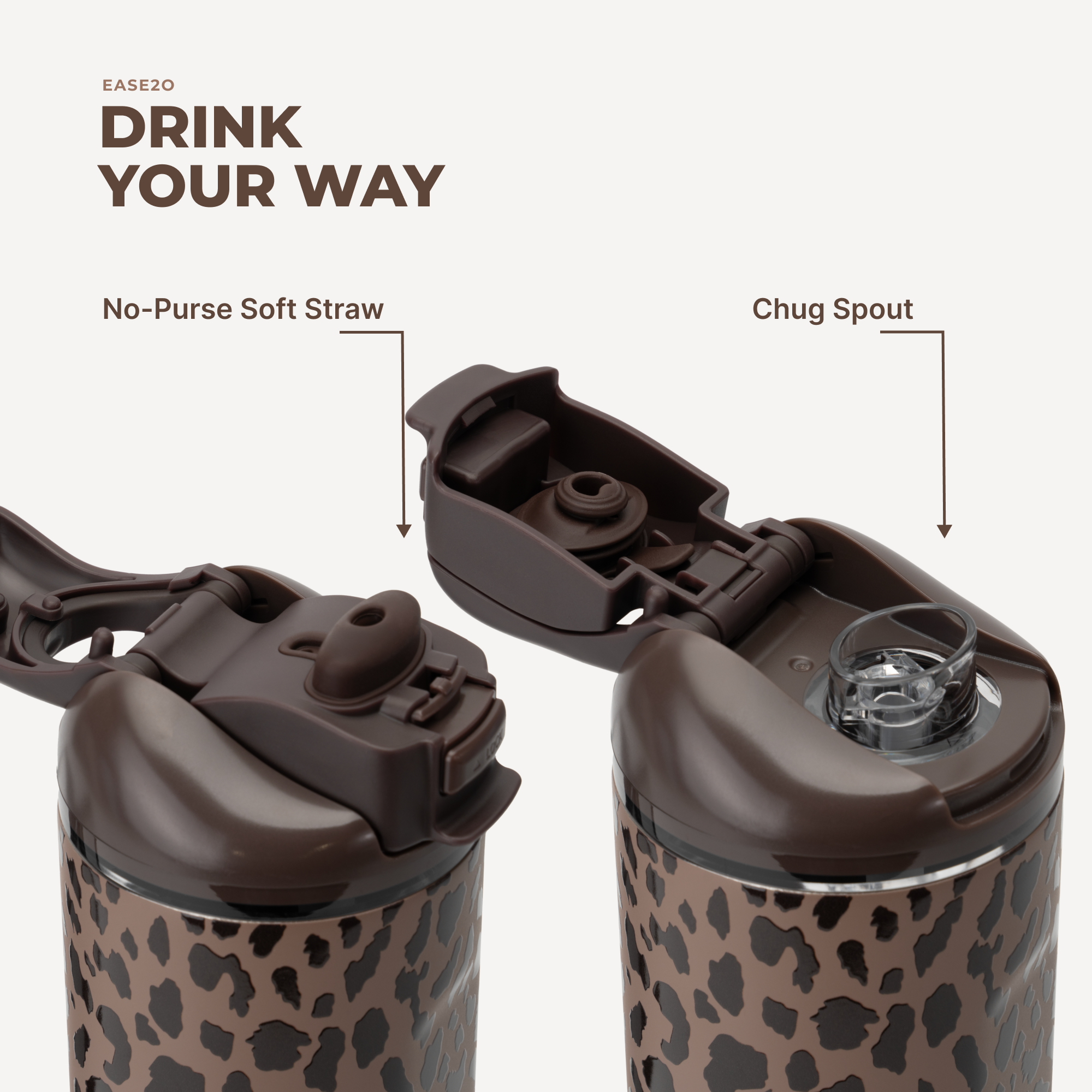 Ease2o 32oz - Brown Leopard